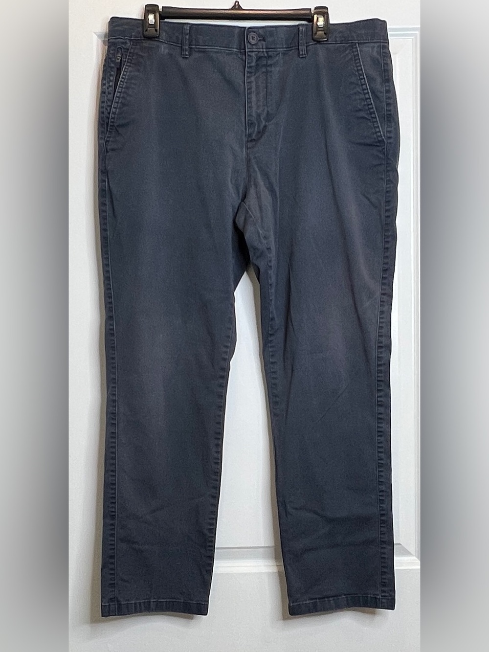 English Laundry Men’s Navy Blue Stretch Chino Pants 36x30 Flex Waist (28 Inseam)